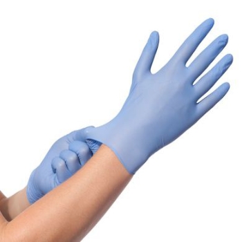 Afbeeldingen van Handschoenen Nitril HACCP S Blauw