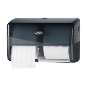 Afbeeldingen van Dubbele toiletroldispenser Pearl Black – toiletpapier