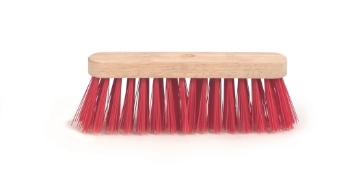 Afbeeldingen van Straatveger, Rood pvc, plat 30 cm