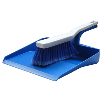 Image de Vuilblik blauw + borstel, hygiëne