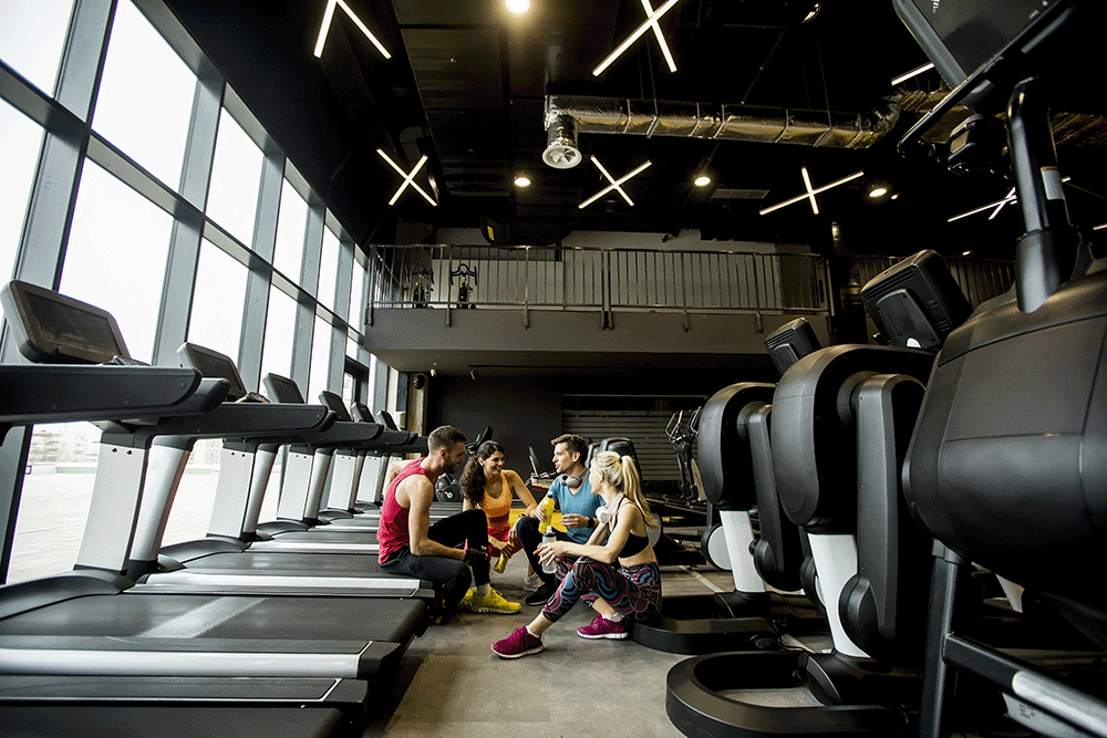 Professionele schoonmaak van fitnesscentra en sportstudio's