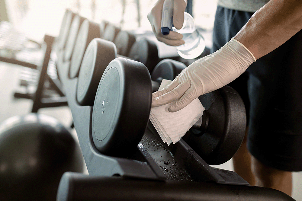 Professionele schoonmaak en onderhoud van fitnesscentra en sportaccommodaties